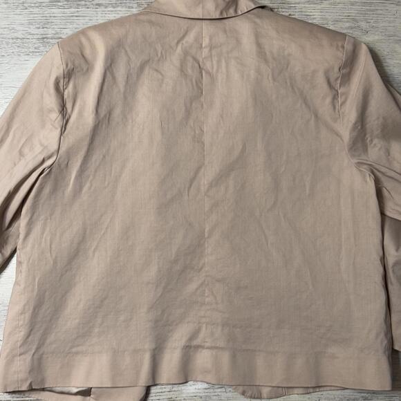 Eileen Fisher Tan 3/4 Sleeve Blazer Jacket Size Small - Picture 6 of 6